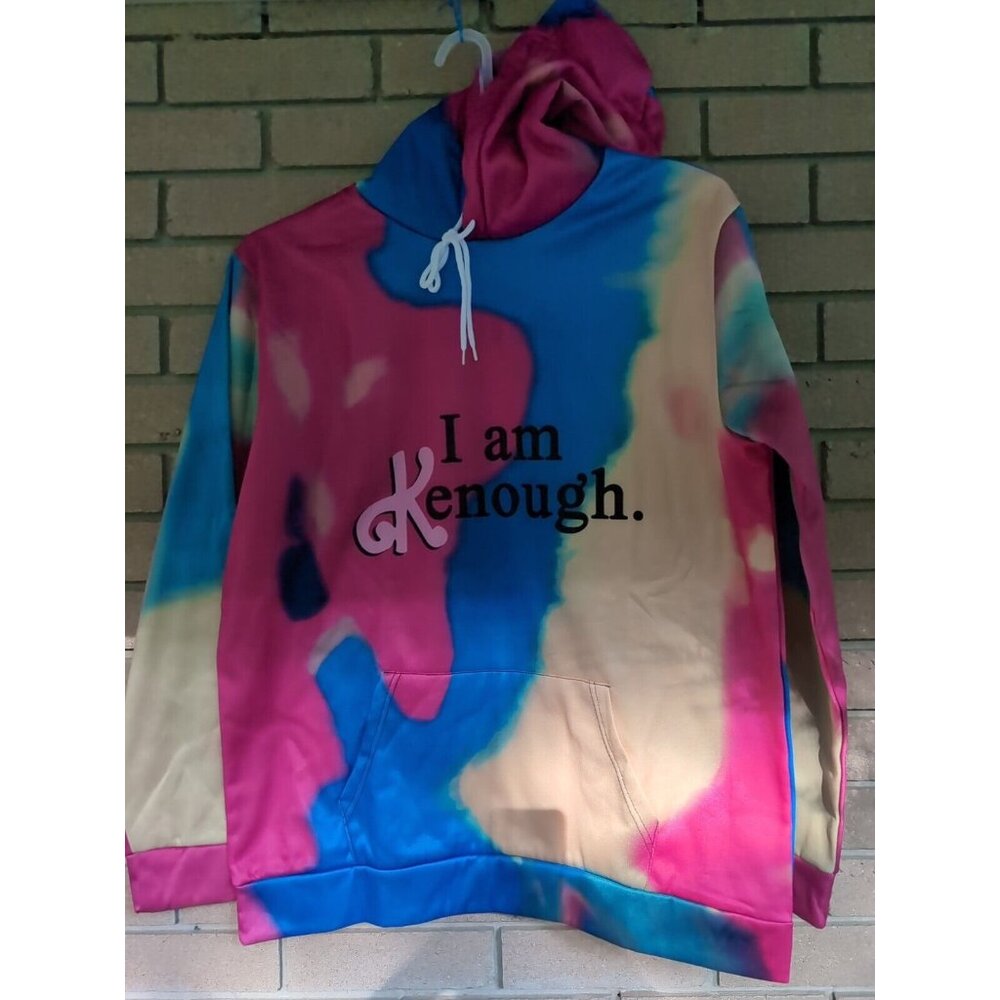 I Am Kenough - Tye Dye Multicolor Barble Hoodie Size: Large